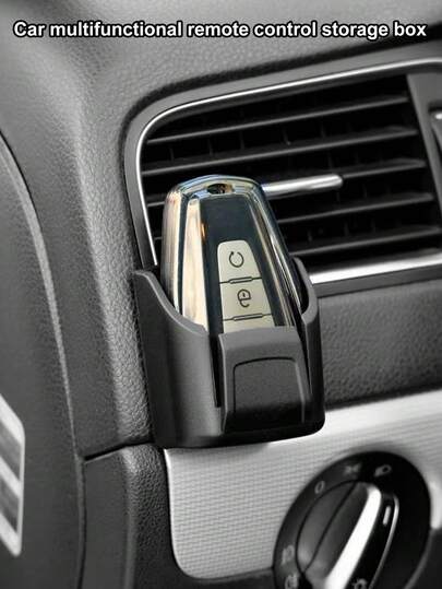 二合一汽车钥匙卡夹，多功能汽车遥控器卡夹，汽车内饰配件钥匙包收纳盒，仪表盘遥控器卡夹