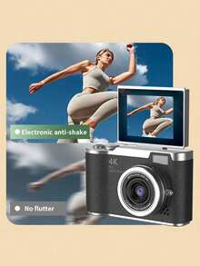 Nueva cámara digital HD - Operación con un solo botón, fácil de tomar fotos y grabar videos, para principiantes que comienzan a usar una máquina con tarjeta CCD, regalo sorpresa para amigos, opción de usar tarjeta de memoria de 32G para almacenamiento directo, uso portátil multicolor - 1 pieza - Multicolor - Ver 4