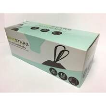 NINESTARS NSTB-10-30 - Bolsa de Basura extrafuerte con Cierre de cordón, Paquete de 1, Blanco, 13 GAL., 1 - 82,5 cm (alto) x 1,6 m (ancho) - Ver 7