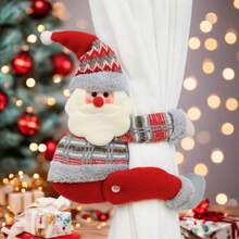 1pc Christmas Decorative Curtain Buckle, Cute Cartoon Santa Claus Doll Decor, Hotel/Restaurant Hanging Ornament Home Decor Christmas Decorations Room Decor Christmas Decorations Home