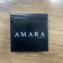 AMARA 彩色瞳孔自然蓝眼睛隐形眼镜棕色大眼镜片绿色眼睛彩色镜片万圣节服装角色扮演 - AURORA-BROWN - 查看 5