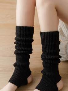 1 Pair Women's Autumn/Winter Knitted Leg Warmers, Warm ,Ankle , Suitable For JK Style, Academy, Ballet Dance, Cozy - Multicolor - View 5
