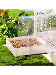 鹦鹉浴缸、洗澡盆、喂食盘、鸟舍、浴室、大浴缸、浴室适合虎斑牡丹、蜀葵、雀科、珍珠鸟等中小型鸟类。