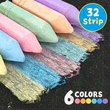 Paquete familiar de tiza lavable para niños | 15/20/36 barras por cubeta | Fórmula sin polvo para uso en exteriores, juego creativo de garabatos