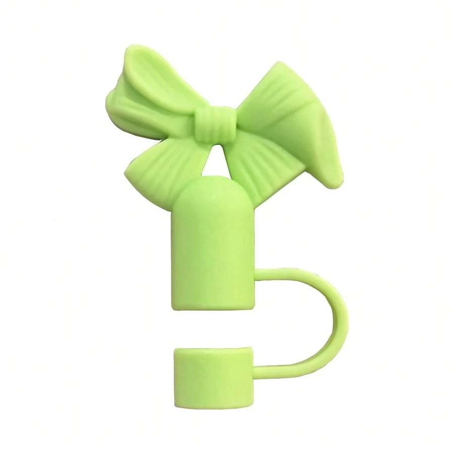 Bowknot 10mm Straw Stopper Dust Cap Cup Accessories Straw Lid - 9 - 查看 1