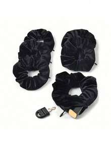 Velvet Hair Ring With Hidden Pocket, Multi-Functional Hair Accessory Pouch, Storage Organizer For Money & Small Items, Zippered Elastic Headband With Secret Compartment For Keys, Cash, Lipstick, Multifunctional Hidden Private Money Concealed Portable Pocket Toiletry Bag Travel Wash Bag Toiletry Travel Bag Makeup Storage Beach Beach Bag Vacation Holiday Essentials School Supplies Travel Essentials Ladies For College Dorm Bathroom