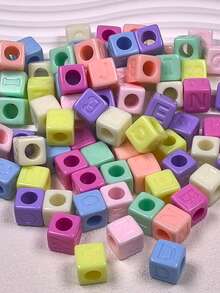 10 قطع من خرز الأحرف الملون من الأكريليك بقطر 12 مم، لصنع المجوهرات DIY، مناسب كهدايا للأصدقاء