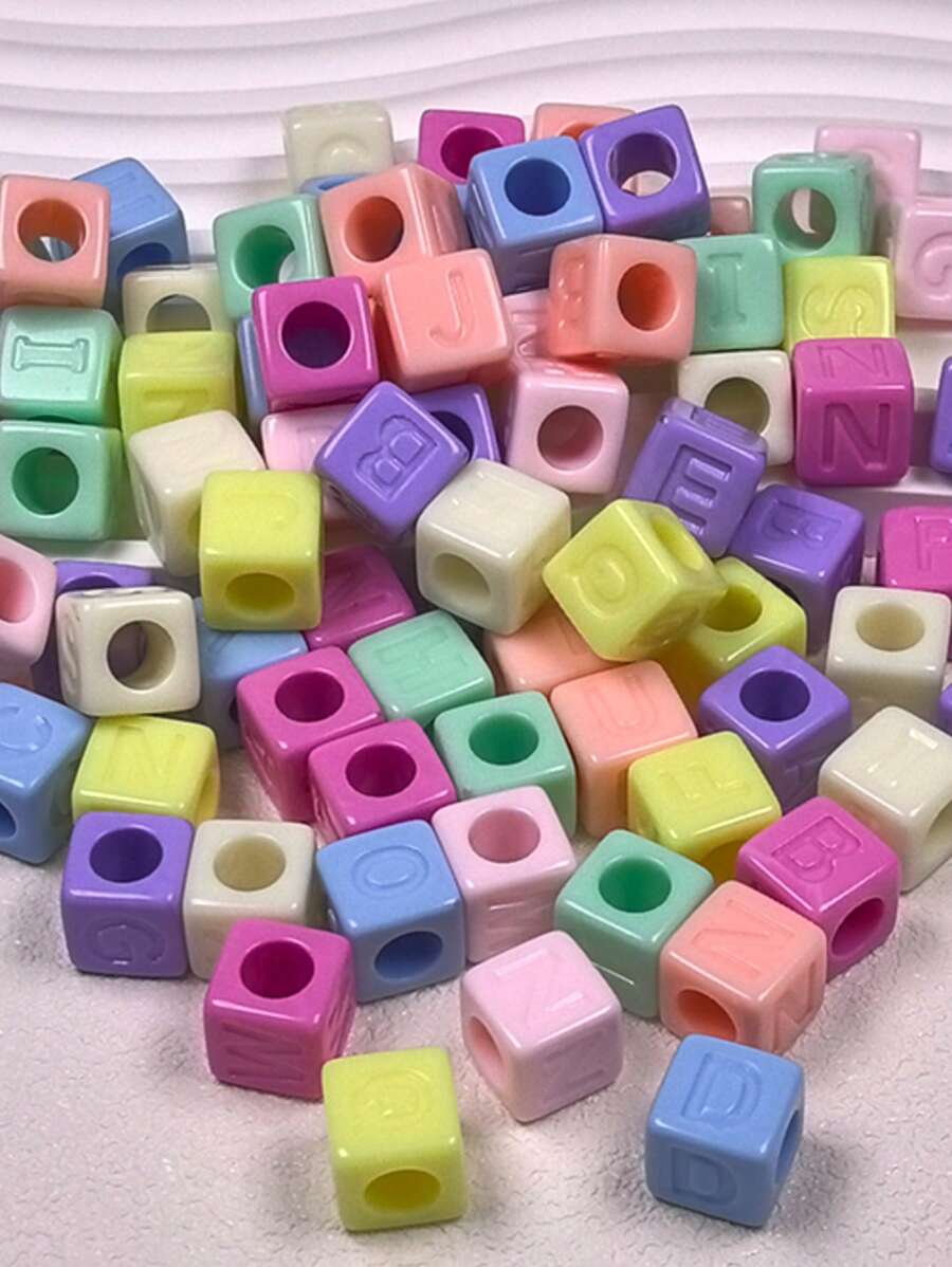 10 قطع من خرز الأحرف الملون من الأكريليك بقطر 12 مم، لصنع المجوهرات DIY، مناسب كهدايا للأصدقاء