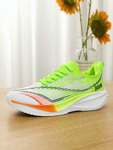 2025 New Men's Sports Shoes, Thick Sole, Height Increasing, Non-Slip, Wear-Resistant, Breathable Mesh, Cooling, Unisex Campus Specialized, Couple Models, Professional Sports Shoes, Carbon Board, Gradient Color, Fashionable Casual, Low-Top Round Toe Lace-Up Outdoor Streetwear Sneakers For Men & Women