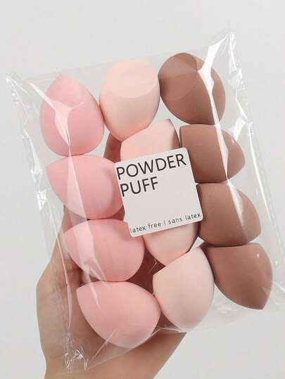 6 Pcs/Pack Random Color Makeup Sponges Set, Multi-Shape Beauty Blending Sponges, Latex-Free Powder Puff, Foundation Applicator, Concealer Blender, Face Makeup Tool, For Liquid, Cream, Powder, Wet & Dry Use, Perfect For Halloween Looks & Christmas Glam, Gift For Adults, Women