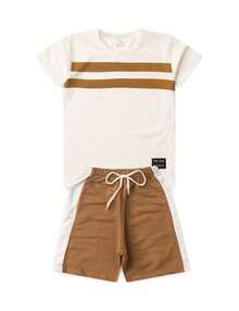 Boys' Brown Belt Set - Off - 米色 - 查看 1
