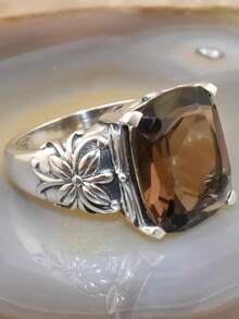 1 PC Vintage Rings Women's Rings Fashional Boho Rings For Women Suitable For Daily Wear Party Wear Merry Christmas Birthday New Year Valentine's Day Anniversary Gift For Her Jewelry Ring - 棕色 - 查看 1