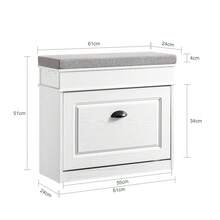 SoBuy Shoe Cabinet FSR82-K-W - 黑與白 - 查看 3
