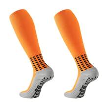 1 Pair/7 Pairs Knee High Non-Slip Soccer Socks With Rubber Dots, Professional Training Match Thick Terry Cushion Basketball Sports Socks For Men And Women, Fall - Multicolor - View 11