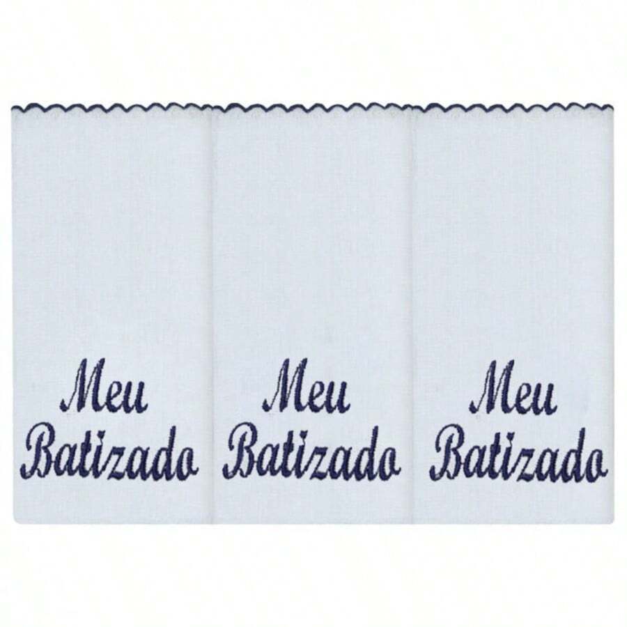Soft 100% Cotton Double Embroidered Shoulder Diaper For Baby - My Marine Baptism - View 1