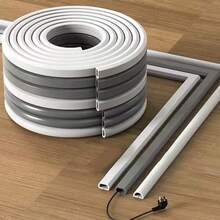 PVC Cable Tray Exposed Self-Adhesive Anti-Stepping Wonder, Invisible Decoration, Household Exposed Wire And Network Cable Shielding Soft Cable Tray - Multicolor - View 6