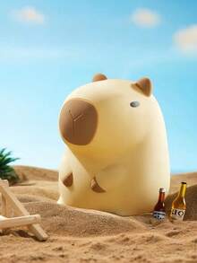 Cute Capybara Night Light, Buffalo Night Light, Soft LED Light. Toggle Switch, Novelty Animal Night Light, Suitable For Desktop, Dorm, Bedroom, Homecoming Decoration, Birthday And Christmas Gift, Ornament, Sleeping Companion