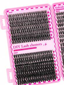 700 Stücke Cluster Wimpern Set, 30D/40D/50D DIY Künstliche Wimpern Natürlicher Stil, gemischte Länge 9-16mm, inklusive Wimpernkleber und Grafting Werkzeuge, geeignet für Anfänger, passend für alle fröhlichen Anlässe.