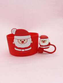 1set Christmas Straw Covers For Cups Reusable Washable Dustproof 10mm Straw Tips And Thermal Insulation Sleeve For Christmas Decorations, Festive Drinkware Accessories, Suitable For Sports Water Bottles,Holiday Gifts - Multicolor - View 17