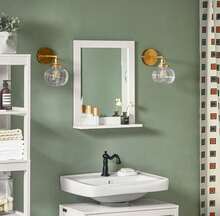SoBuy Bathroom Mirror FRG129-SG - 白色 - 查看 7