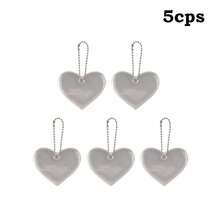 Reflective Star & Heart Ornaments - Christmas Decor Home & Party Supplies, Ideal Christmas Gifts, Wedding & Party Decorations, Keychain Bag Charm