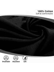 Gros T-shirt à col rond à manches courtes confortable pour hommes - Negro - Ver 4