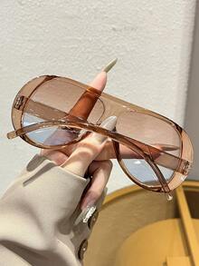 1-4 piezas Gafas de mujer con marco completo de plástico con estampado de guepardo, lentes tintadas, diseño popular con estilo Ins, mezcla perfecta de borde moderno y encanto vintage, accesorios de moda para fotos en la calle, atuendos para salir, vacaciones y viajes
