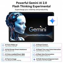 TABWEE 2025 最新款 Android 15 平板电脑,10.1 英寸 Incell 显示屏,(8GB+16GB 可扩展)GB 内存,256GB ROM / 2TB TF 卡,Gemini AI,T606 八核处理器 + 8MP 摄像头,5000mAh 电池,支持 Widevine L1,二合一平板电脑,配备键盘、鼠标和手写笔(不含适配器) - 灰色 - 查看 9