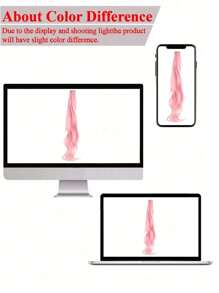 50 厘米/20 英寸儿童彩色卷发夹入式接发，高温纤维波浪发片