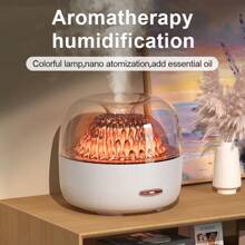 1 Pc Essential Oil Aroma Diffuser & Humidifier With Color Changing Night Light, Cold Mist Function To Purify Air And Create Relaxing Ambiance, Suitable For Home, Bedroom, Living Room Decor | Modern Aesthetic Design | Color Diffuser, Oil Diffuser