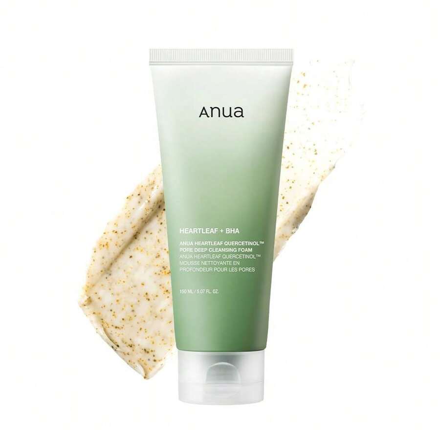Anua Heartleaf Quercetinol Pore Deep Cleansing Foam, Facial Cleanser, For Double Cleansing, BHA, Hyaluronic Acid, Glycerin, Face Wash, Blackhead Remover, Korean Skincare (150ml/5.07 Fl.Oz.) - 單選 - 查看 1