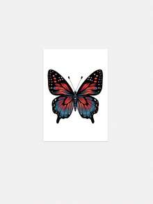 1pc Waterproof Sweat-Resistant Colorful Temporary Tattoo Sticker, Ombre Butterfly Wrist Fake Tattoo, Personalized Fashion, Suitable For Girls - Multicolor - View 4