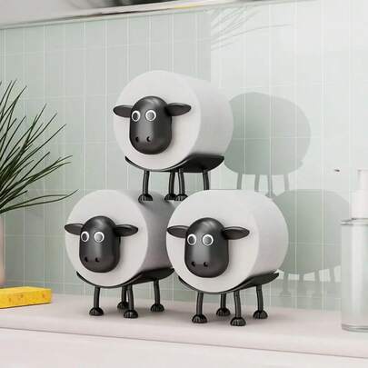 Simple And Cute Sheep Roll Paper Towel Holder Creative Living Room Coffee Table Dining Table Kitchen Bedroom Home Roll Paper Tube Holder
