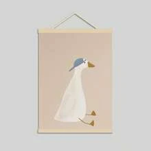 1 tấm tranh nghệ thuật hình con ngỗng dễ thương, trang trí phòng trẻ em chủ đề thể thao, mũ bóng chày, tranh nghệ thuật cho bé trai, họa tiết ngỗng, trang trí phòng bóng chày, động vật trang trại, không khung - Nhiều màu - Xem 17