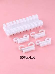 10pcs/50pcs Small Black Nail Brush, Nail Dust Cleaner Brush, Multi-Function Nail Art Brushes - Black - View 15