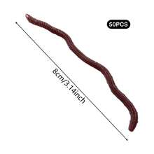 Earthworm Baits Fishing Soft Lure Durable And Well-Made Earthworm Artificial Lures Ideal For Fresh Water Fishing