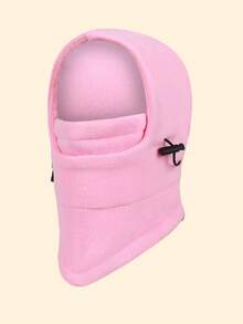 1 件儿童颈部全脸滑雪面罩帽儿童羊毛拉法帽男孩女孩儿童滑雪帽 - 純色 - 查看 19