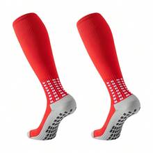 1 Pair/7 Pairs Knee High Non-Slip Soccer Socks With Rubber Dots, Professional Training Match Thick Terry Cushion Basketball Sports Socks For Men And Women, Fall - Multicolor - View 7