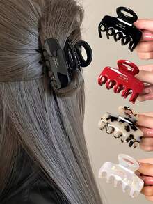 1 件复古醋酸纤维爪夹，优雅的发夹发饰，简约设计适合女性日常和节日佩戴秋季发夹秋季发夹时尚发夹冬季发饰女士度假装女士 - 彩色 - 查看 8