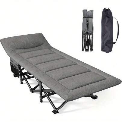 Mopaicot Furn Campingbett feldbett klappbar, Faltbar Gästebett bis 200 kg für, Indoor, Outdoor und Garten