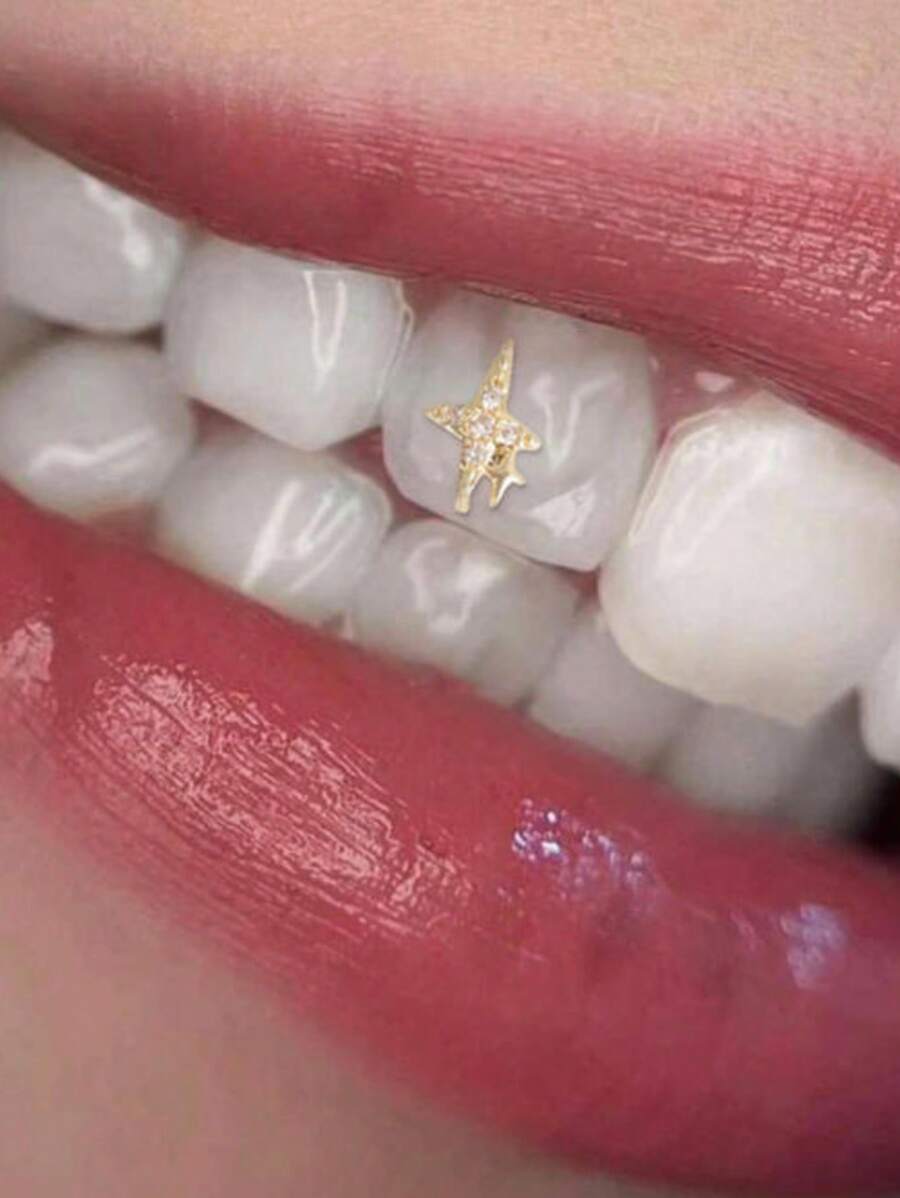 1pc Minimalist Personalized Retro American Street Style Exaggerated Y2K Teeth Jewelry