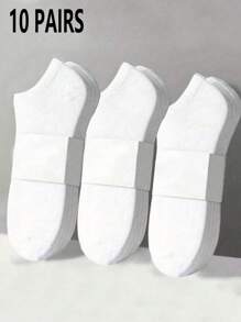 5 Pairs Solid Color Basic Socks, Soft & Lightweight Unisex Low-Cut Socks, Suitable For Women's Leggings And Pantyhose