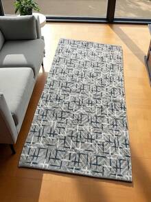 现代多色地毯 - 防滑、柔软、可洗地毯，适用于客厅、走廊、浴室（土耳其制造） - 彩色 - 查看 4