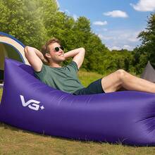 Inflatable Sofa Puff Air Bag For Camping Armchair And Seat VG Plus - Purple - View 2