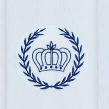 Soft 100% Cotton Double Embroidered Shoulder Diaper For Baby - 海軍皇室 - 查看 2