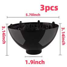 1/2/3件装旅行装美发扩散器，带收纳袋，适用于卷发、波浪发和螺旋发——沙龙级吹风机配件，无需加热即可打造蓬松造型 | 这款轻巧的扩散器可轻松打造自然卷发，是居家和旅行的理想之选。精心打造，专为节日发型设计——是圣诞节、新年和其他场合的理想之选。打造完美发型的必备单品。