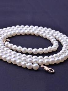 1 pieza Collar corto de gargantilla elegante de estilo francés con múltiples capas de cuentas de turquesa para mujer, fiesta, vacaciones, versátil