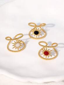 1pc Vintage Retro Minimalist Design Geometric Stainless Steel Open Ring, Elegant Vibe Suitable For Women Everyday & Party Wear