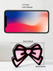 1pc/2pcs Kawaii Pink Bow Monitor Decoration – Kawaii Desktop Hanging Decoration ,Cute Screen Ears For Aesthetic Desk Setup, Pink Gaming Decoration , Pastel Desk Accessories For Gamers & Streamers Perfect Aesthetic Addition To Gaming Room, Workspace, Home Office DIY Setup, - Multicolor - View 3