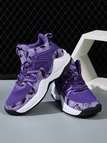 Zapatillas deportivas/de baloncesto para mujer, de malla transpirable, ligeras y de suela blanda